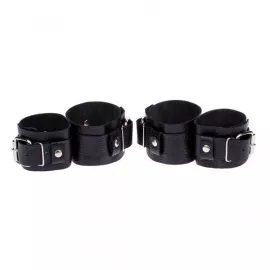 Фіксатор для зап'ястків та щиколоток Fixation Me Ankle Black - 1