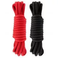 Набор веревок для бондажа Submission 5 м Red Black