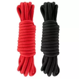Набор веревок для бондажа Submission 5 м Red Black