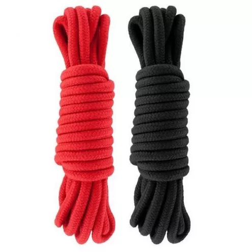 Набор веревок для бондажа Submission 5 м Red Black