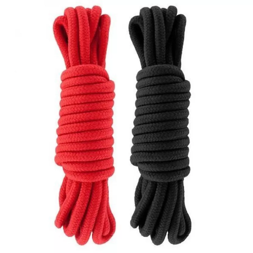 Набор веревок для бондажа Submission 5 м Red Black