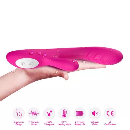 Вібратор з подвійною стимуляцією Spark pink