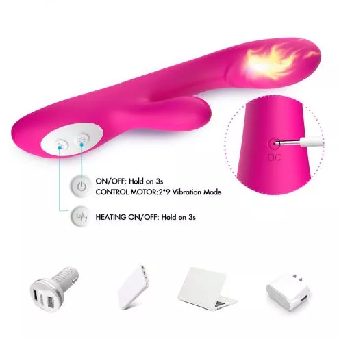 Вібратор з подвійною стимуляцією Spark pink