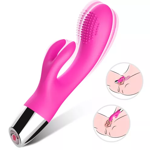 Вібратор з подвійною стимуляцією Rabbit pink