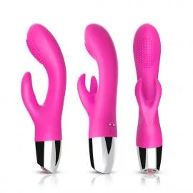 Вібратор з подвійною стимуляцією Rabbit pink - 1