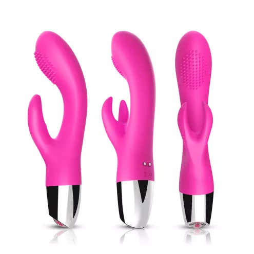 Вібратор з подвійною стимуляцією Rabbit pink