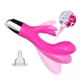 Вібратор з подвійною стимуляцією Rabbit pink - 4
