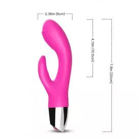 Вібратор з подвійною стимуляцією Rabbit pink - 5