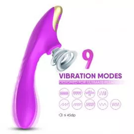 Вакуумний стимулятор DuDu purple - 6