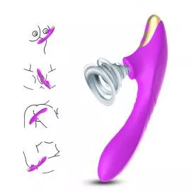 Вакуумний стимулятор DuDu purple - 4