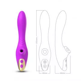 Вакуумний стимулятор DuDu purple - 7