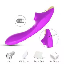 Вакуумний стимулятор DuDu purple - 8