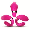 Вибратор для двоих Crescent light pink
