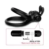 Виброкольцо для члена Boss Series Traveler Cock Ring Stay Hard, черное