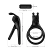 Виброкольцо для члена Boss Series Traveler Cock Ring Stay Hard, черное