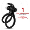 Виброкольцо для члена Boss Series Traveler Cock Ring Stay Hard, черное