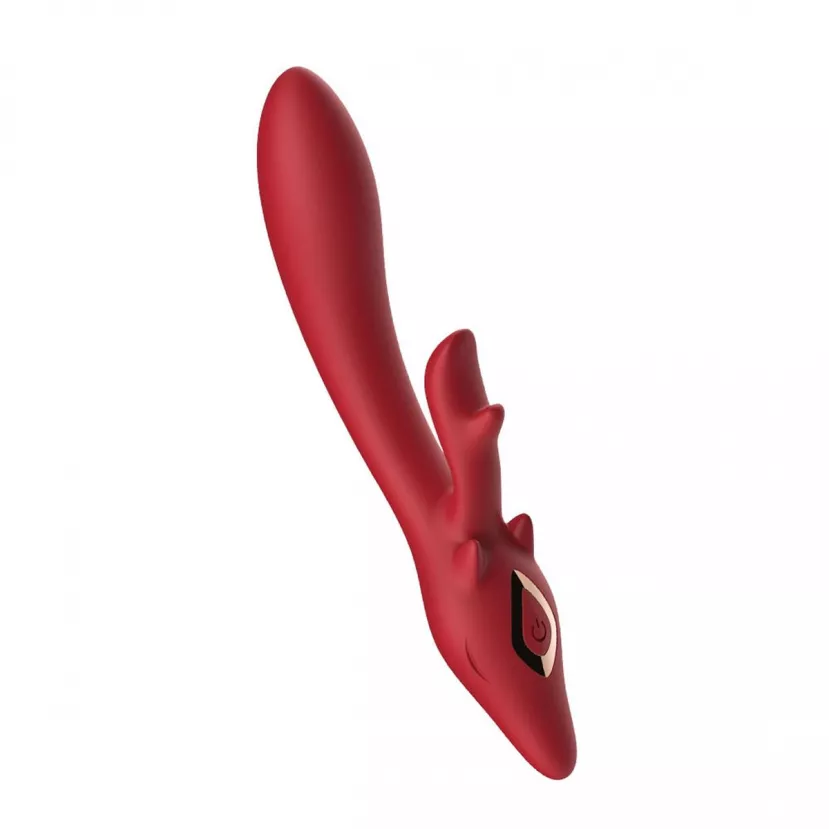 Hi-tech вібратор Vibrator silicone 2*8 Red