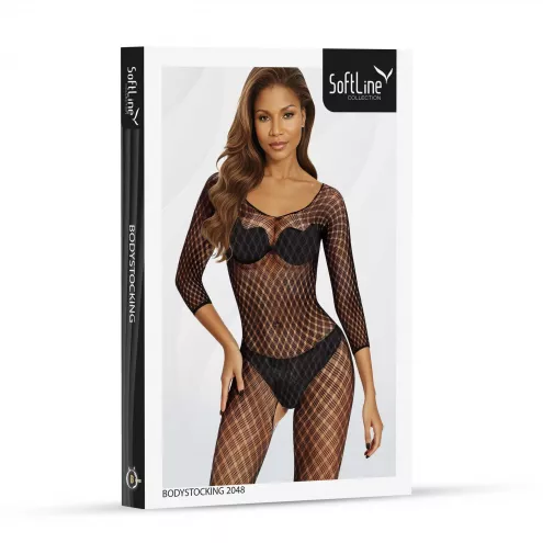 Бодистокинг - Bodystocking 2048, black - One Size