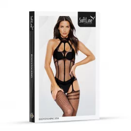 Бодистокинг - Bodystocking 2054, black - One Size - 4