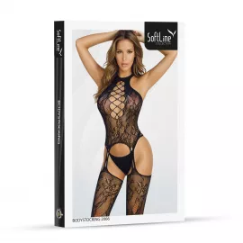 Бодистокинг - Bodystocking 2066, black - One Size - 3