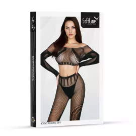 Бодистокинг - Bodystocking 2071, black - One Size - 3