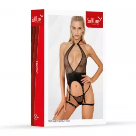 Комплект белья - Set top and thong 11025, black L - 2