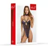 Комплект белья - Set body and neckband 11030, blue/black S