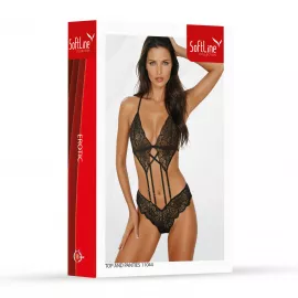 Комплект белья - Set top and panties 11044, black L - 3