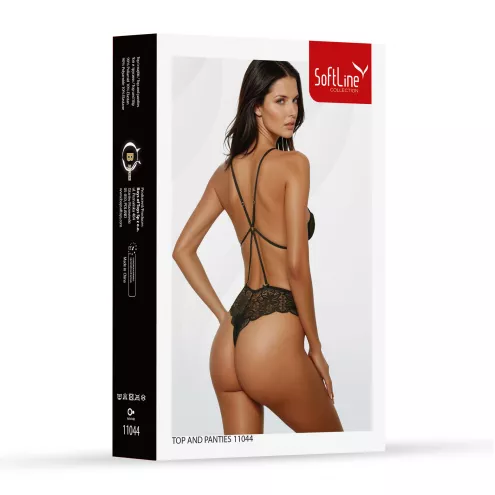 Комплект белья - Set top and panties 11044, black XL
