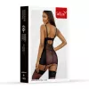 Комплект платье и трусики - Set dress and thongs 110836, black 3XL