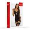 Комплект платье и трусики - Set dress and thongs 110836, black 2XL