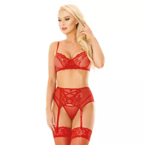 Комплект белья - Selin, red L