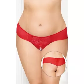 Женские стринги - G-string 2433, red 3XL