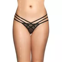 Женские стринги - G-String 2492, black S/M