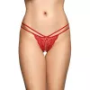 Женские стринги - G-String 2495, red M/L