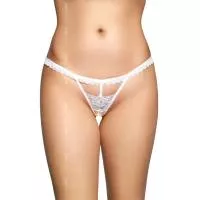 Женские стринги - G-String 2500, white S/M