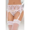 Пояс для чулок - Garterbelt 3311, white S/M