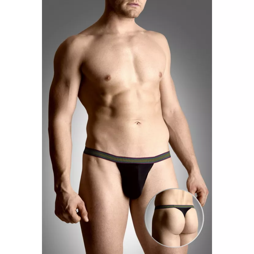 Чоловічі стрінги - Mens Thongs 4496, black M/L