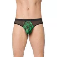 Мужские трусики - Mens Briefs 4524, green XL