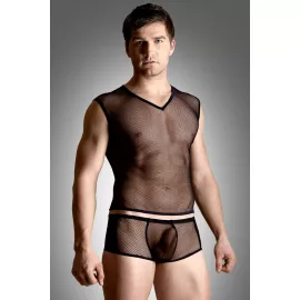 Комплект белья - Net Set, Shirt And Thong, black XL - 1