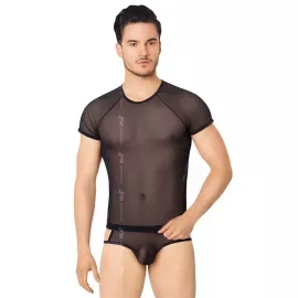 Комплект белья - Shirt and Shorts 4607, black M/L - 1