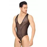 Мужское боди - Body 4609, black XL