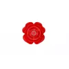 Анальная красная вибро пробка Rose rotating anal beads