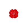 Анальная красная вибро пробка Rose rotating anal plug