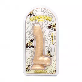 Фалоімітатор з ароматом ванілі - Toyz4lovers Delicious Dildo Vanilla, 18,5 см - 1