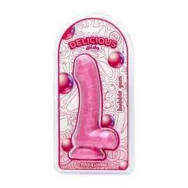 Фалоімітатор з ароматом жуйки - Toyz4lovers Delicious Dildo Bubble Gum, 18,5 см - 1