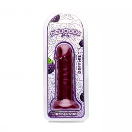 Фалоімітатор з ароматом ожини - Toyz4lovers Delicious Dildo Berries, 15 см - 1