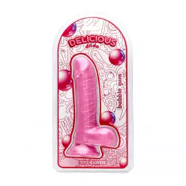 Фалоімітатор з ароматом жуйки - Toyz4lovers Delicious Dildo Bubble Gum, 18 см - 1