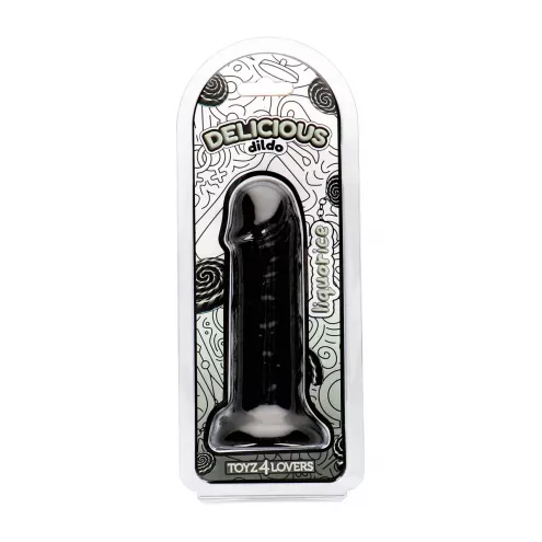 Фалоімітатор з ароматом лакриці - Toyz4lovers Delicious Dildo Liquorice, 15 см