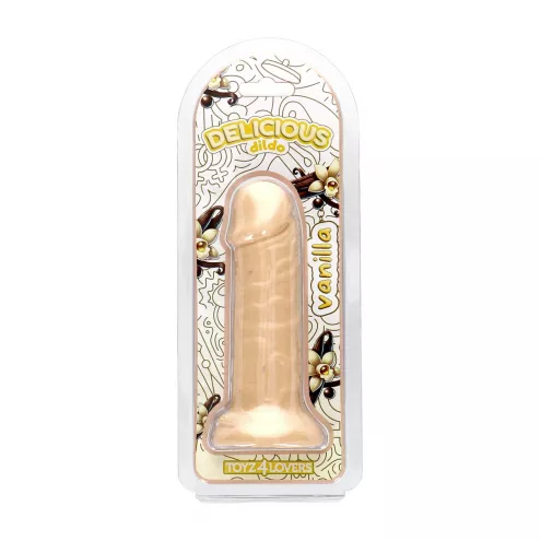 Фалоімітатор з ароматом ванілі - Toyz4lovers Delicious Dildo Vanilla, 15 см